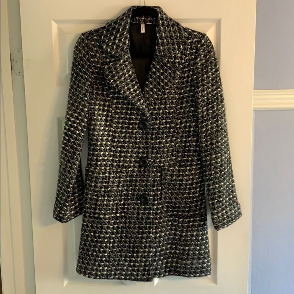 Frenchi Boucle Wool Blend Peacoat